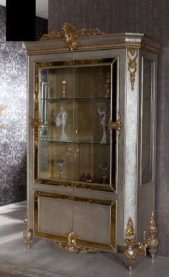 Display cases Glass Wardrobe Display case Living room Wood Sideboard Italian style