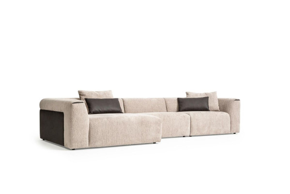 Modern beige corner living area luxury corner sofa upholstered couches modern new