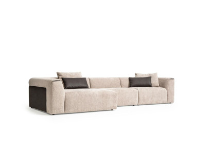 Modern beige corner living area luxury corner sofa upholstered couches modern new