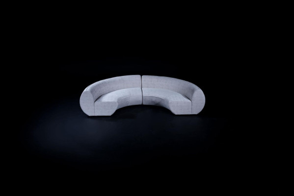 Semicircular Upholstered Sofa U-shape Couch Living room Furnishings Modern Sofa