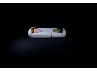 Upholstered Sofa Large Five Seater Living room Couch Modern Textile Furniture