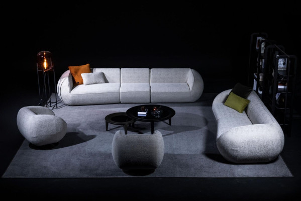 Large five-seater Living room furniture Textile Couches Luxury Modern Furniture