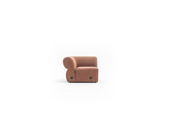 Brown Upholstery Three Seater Luxury Living room Sofa Modern Design Couch