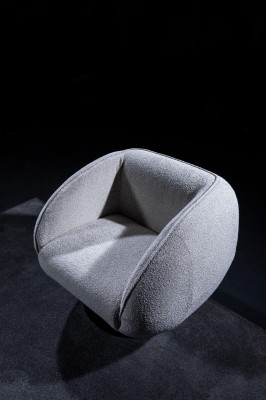Textile Armchair 1 Seater Upholstered Armchair Modern Design Luxury Living room