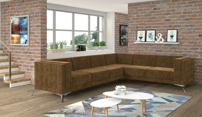 Modern corner sofa fabric sofa L-shape upholstery corner suite living landscape couch sofa