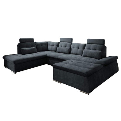 Corner sofa U-shape Sofa Living landscape Suite Upholstery Bed function Sofa bed