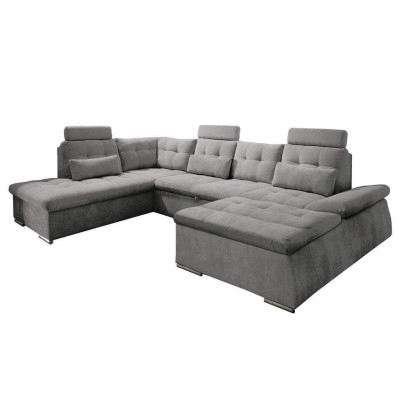 Corner sofa U-shape Sofa Living landscape Suite Bed function Upholstery Design