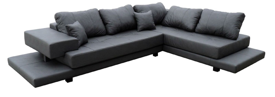 Design Esk Corner sofa L-shape Modern Sofas Leather sofa Couch Living landscape