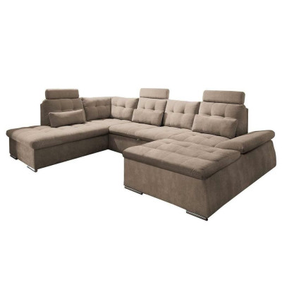 Bed function Corner sofa U-shape Sofa Couch Design Couch Upholstery Textile Modern