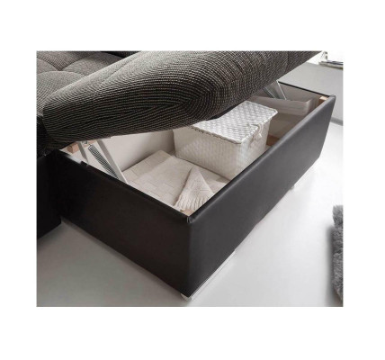 Corner sofa U-shape Sofa Living landscape Suite Bed function Design Upholstery