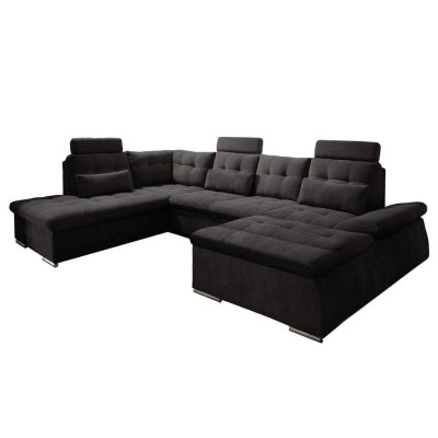 Corner sofa U-shape Sofa Design Upholstery Modern Textile bed base Bed function