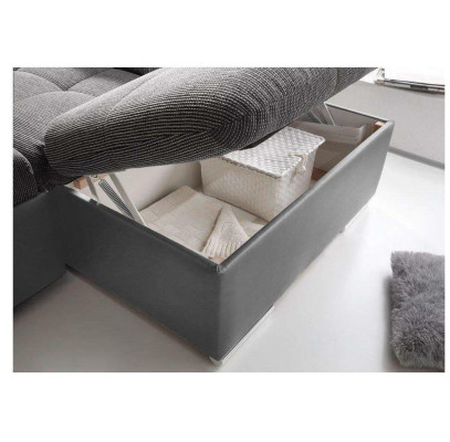 Design Corner sofa Fabric L-shape Bed function Couch Upholstery Corner Modern