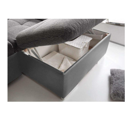 Design Corner sofa Fabric L-shape Bed function Couch Upholstery Corner Modern