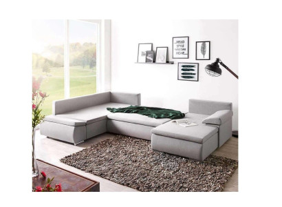Fabric U-shape Couch Living landscape Corner sofa Suite Design Modern Sofa