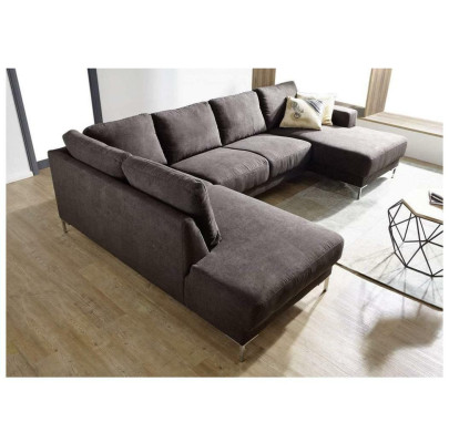 Living landscape Corner sofa U-shape Couch Seat Upholstery Set Suite Modern
