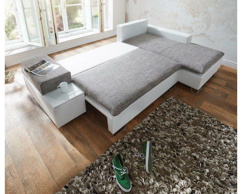 Sofa bed Design Corner sofa L-shape Bed function Textile Couch Sofas Fabric