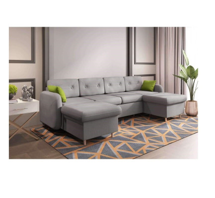 Living landscape Bed function Fabric Corner sofa U-shape Decorative Couch Design Upholstery