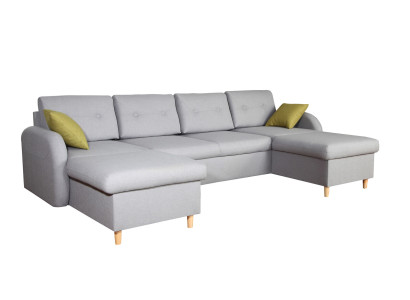 Living landscape Corner sofa Fabric U-shape Bed function Couch Design Decoration Upholstery