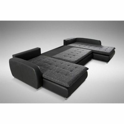 Design Corner sofa Sofa Elena Bed function Couch Upholstery Seat Corner Sofas XXL new