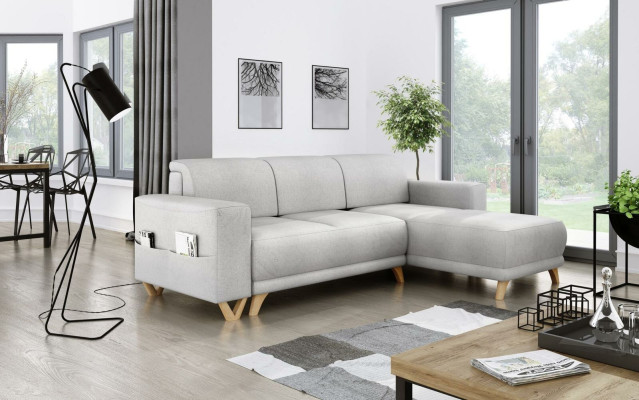 Design Corner sofa L-shape Sofa Couch Bed function Sofa bed Upholstery Textile