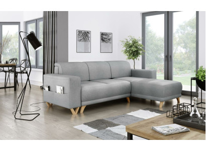 Design Corner sofa L-shape Sofa Couch Bed function Sofa bed Upholstery Textile