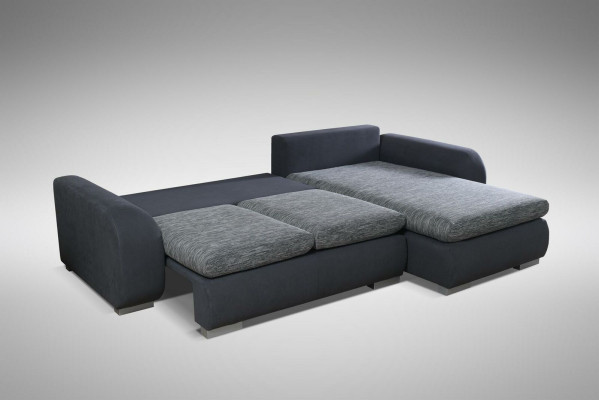 Corner sofa Bed function Couch Gray Upholstery Couches Textile Sofas Sofa
