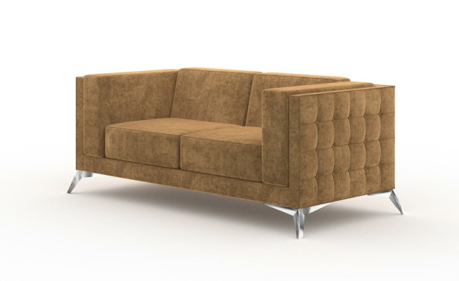 Chesterfield Upholstery Couch Fabric Couches Sofa Seat Suite Two-seater 2 Seater
