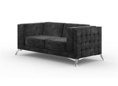 Sofa 2 Seater Fabric Couch Textile Two-seater Design Modern Seat Upholstery Sofas