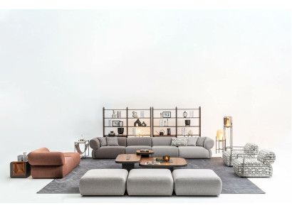 Sofa set six seater three seater stool couches modern suite set