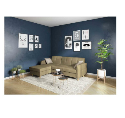 Corner sofa L-shape Sofa Living landscape Suite Upholstery Design Bed function Modern