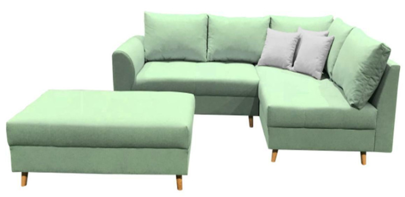 Corner sofa L-shape Sofa Couch Upholstery Sofas Living landscape Fabric sofa Stool