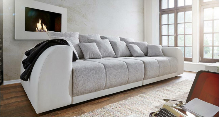 Sofa Couch 310cm Upholstery Sofas 5 Seater Textile big xxl Living room Couches