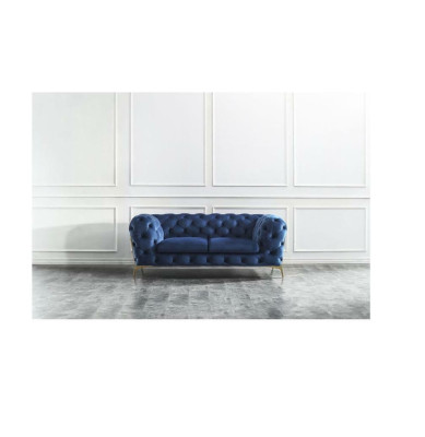 Luxury 2 Seater Couch Upholstery Sofa Leather Fabric Couches Chesterfield Suite new