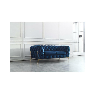 Luxury 2 Seater Couch Upholstery Sofa Leather Fabric Couches Chesterfield Suite new