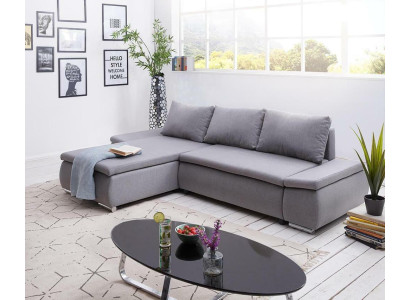 Sofa bed Design Corner sofa L-shape Bed function Couch Textile Sofas Fabric