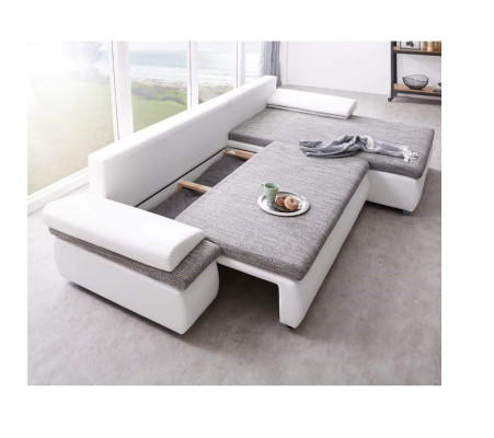 Design Corner sofa Sofa bed Bed function Couch Leather Textile Upholstery Sofas Fabric
