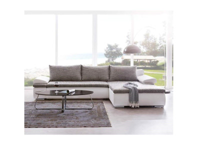 Design Corner sofa Sofa bed Bed function Couch Leather Textile Upholstery Sofas Fabric