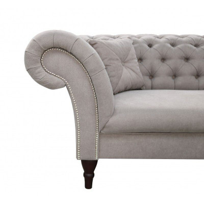 Chesterfield Design Couch Upholstery Leather Textile Sofa Sofas Couches 3 Seater new