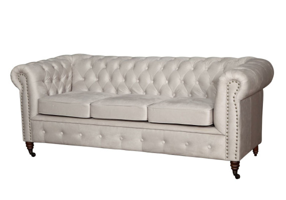 Chesterfield 3 Seater Sofa Leather Sofa Couch Upholstery Seat Suite Three Seater new