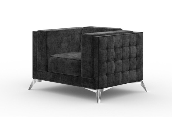 Chesterfield Armchair Couch 1 Seater Sofa Textile Fabric Couches Upholstery new
