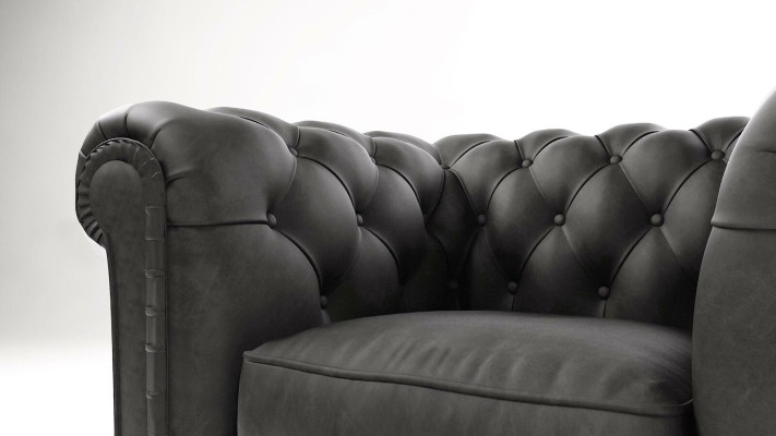 Elegant design Chesterfield Armchair Upholstery TV Seat Lounge Club Textile