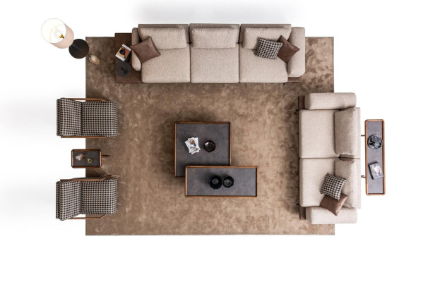 Large UpholsteredSeating group Five Seater Three Seater Armchair Living room furniture Set