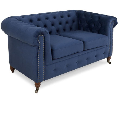 designer 2 Seater Textile Sofas Couches new Chesterfield Couch Upholstery