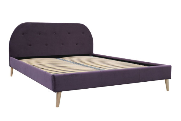 Designer Bed Beds Marriage bed Double bed Upholstered bed Bedroom Textile bed