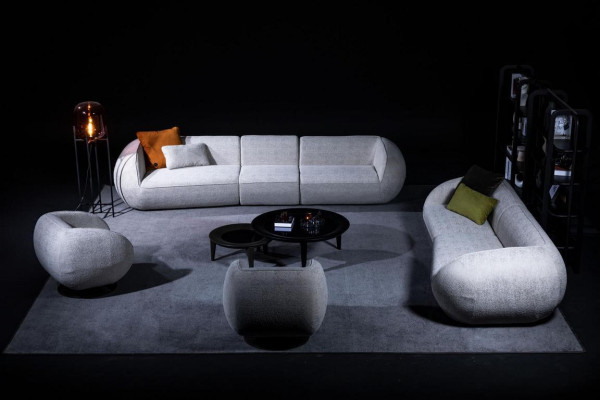 Luxurious Lounge Suite Sofa Set Five Seater Three Seater Armchair Set Modern