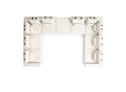 Corner sofa L-shape Living room Couch Textile Furniture Design Modern Upholstered sofa