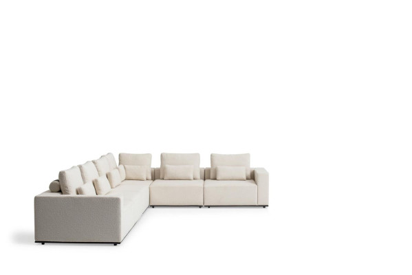 Living room Furniture Corner sofa Relax Seating group Upholstered corner set Couches
