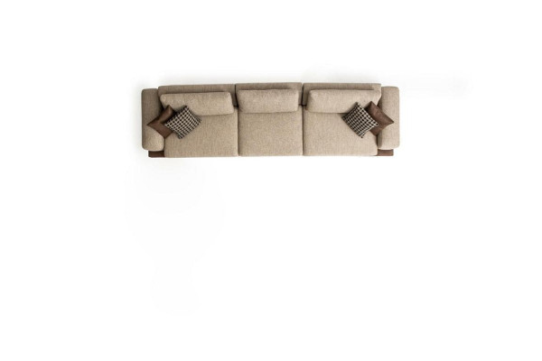 Sofa Set Living landscape Corner sofa Suite Fabric set Textile Sofas