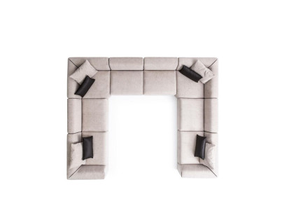 Sofa U-shape Upholstered Sofa Couch Living room Design Modern Corner sofas