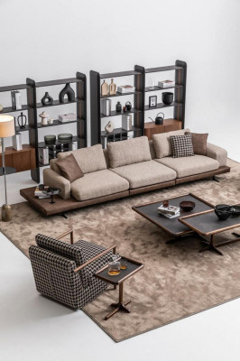 Modern sofa set Living landscape Living room Sofas five-seater